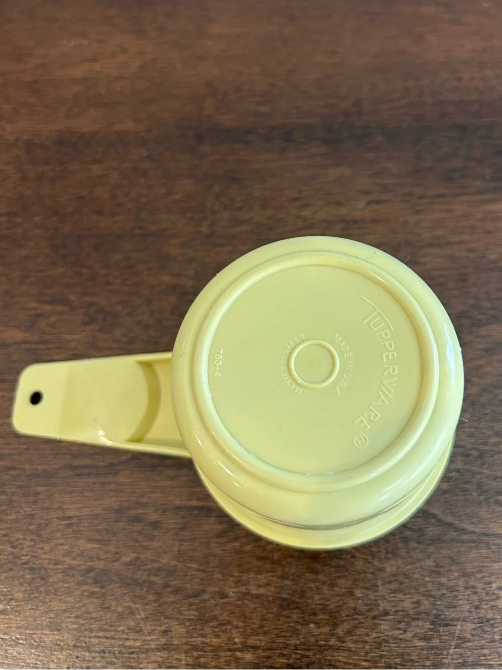 Vintage Tupperware Yellow Measuring Cup 2/3 Cup # 763-4 Replacement Made in USA.